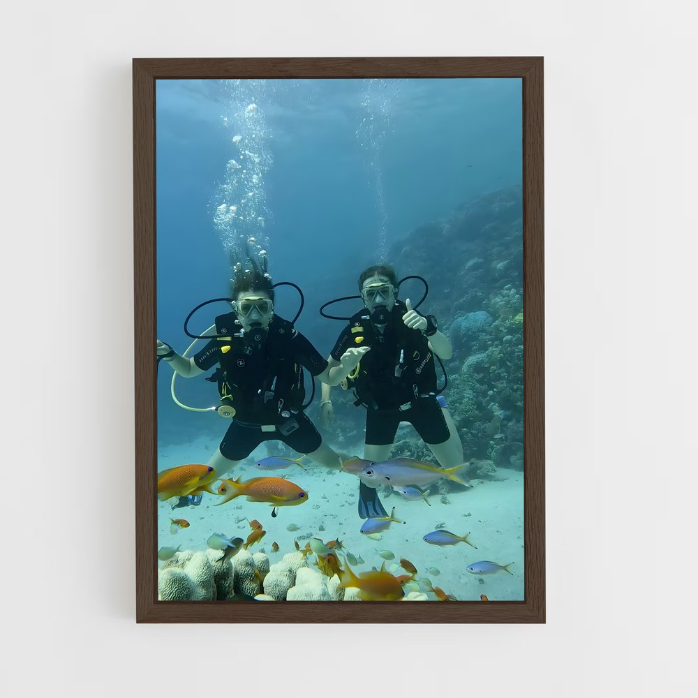 Poster Red de sea – affiche Plongée sous-marine (vue 5)